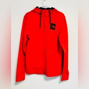 The North Face Red Zip Up Sweater Medium
